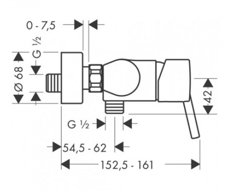 Смеситель для душа Hansgrohe Talis S 32620000