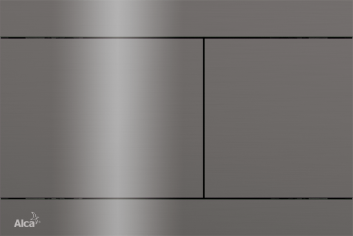 Кнопка управления для скрытых систем инсталляции, GUN METAL-глянец Alcadrain FUN-GM-P