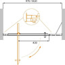 Душевая дверь в нишу MOLVENO-BA-11 Cezares MOLVENO-BA-11-70+30-C-Cr-IV