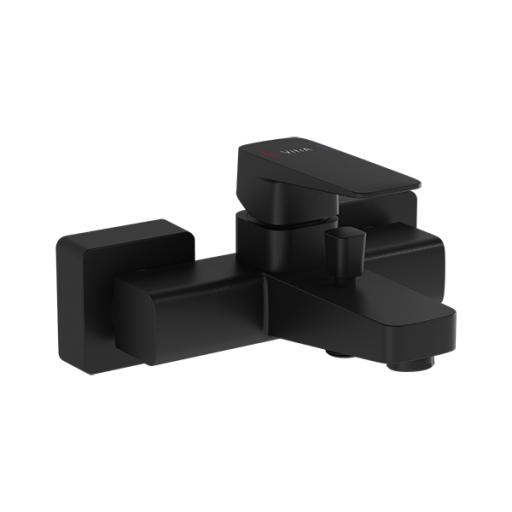 Смеситель Root Square для ванны и душа, матовый черный