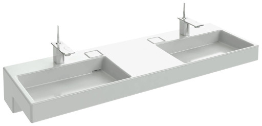 Двойная подвесная раковина-столешница 150 х 49 см с подсветкой Jacob Delafon TERRACEEXA9112-00