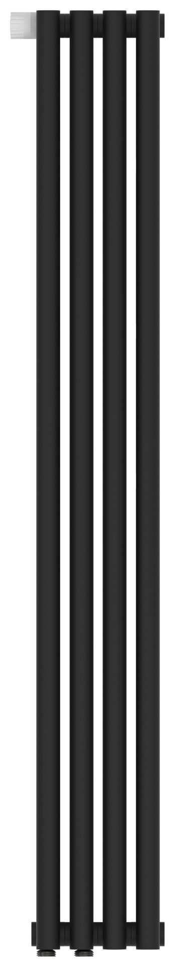 Отопительный радиатор Сунержа Эстет-1 EU50 левый 1200х180 4 секции Тёмный титан муар