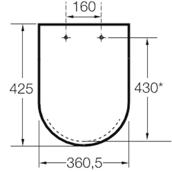 Крышка-сиденье для унитаза Roca Dama Senso 801512004