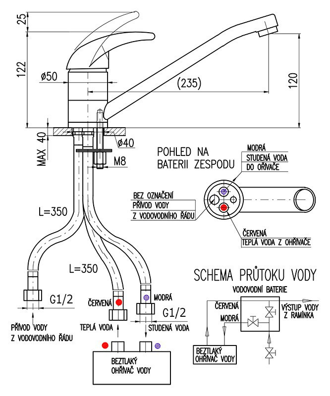Смеситель для кухни Rav Slezak E405.5