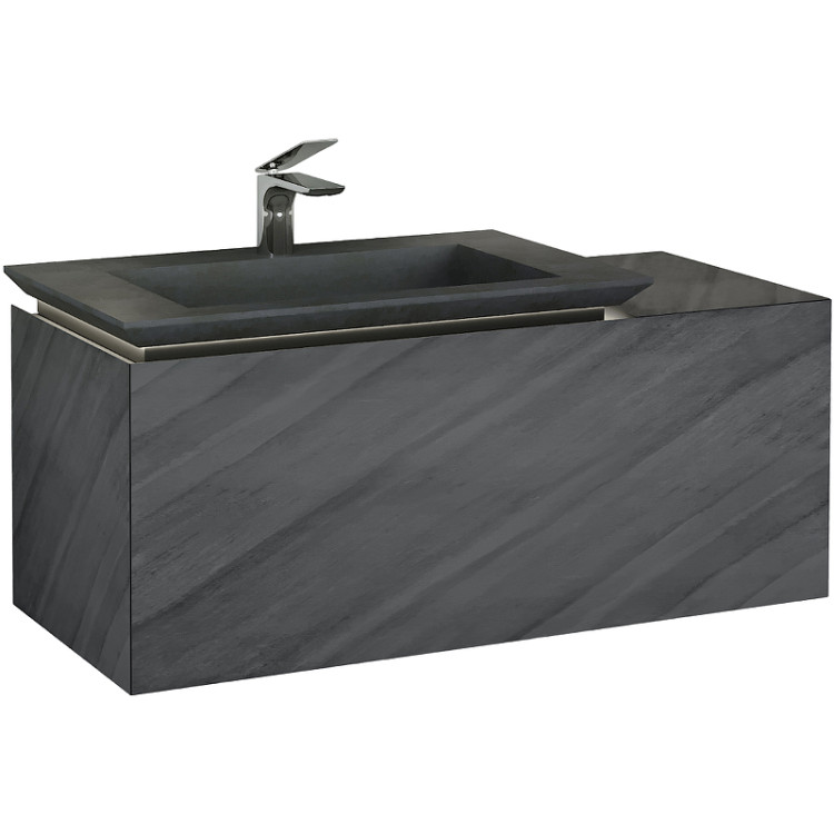 Тумба Incline 110 подвесная Бетон