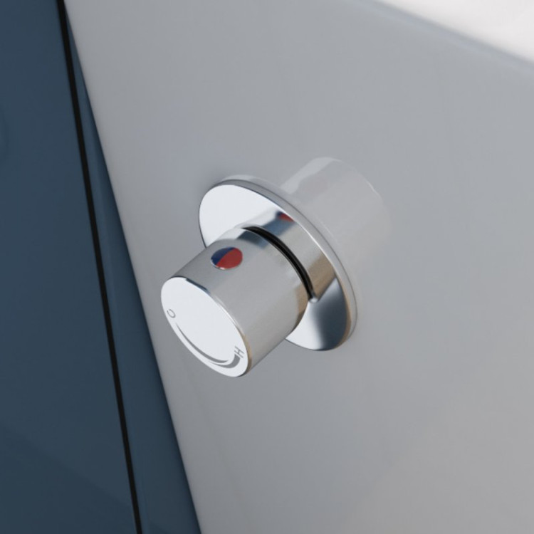 Унитаз подвесной с сиденьем и креплением с функцией биде и смесителем BelBagno BB3103CHR-BS/SC