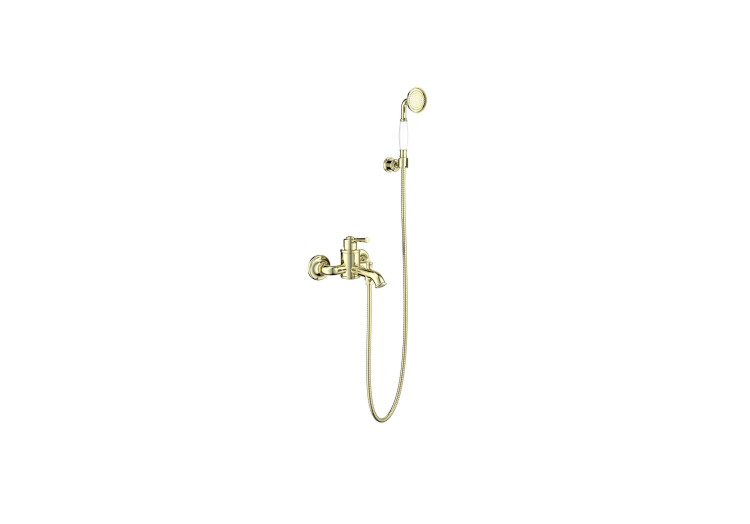 Смеситель для ванны с душевым набором Aquatek, полир. золото AQ1549PG КЛАССИК