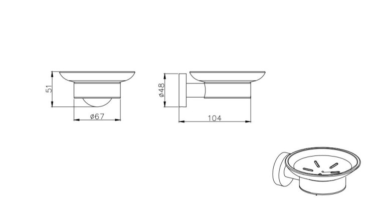 Мыльница Aquatek AQ4003CR Вега