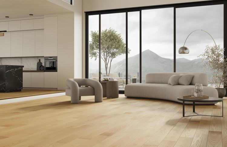 Кварцевый паркет Quartz Parquet Классик Дуб Медовый Раф 463 5/0,6 мм