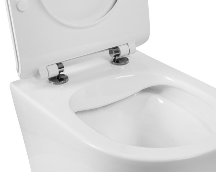 Сиденье дюропластовое с быстросъёмными петлями, механизмом Soft Close Cezares BB901SC