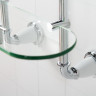Полка стеклянная двойная подвесная 50 см ART&MAX AM-E-2611-D-Cr