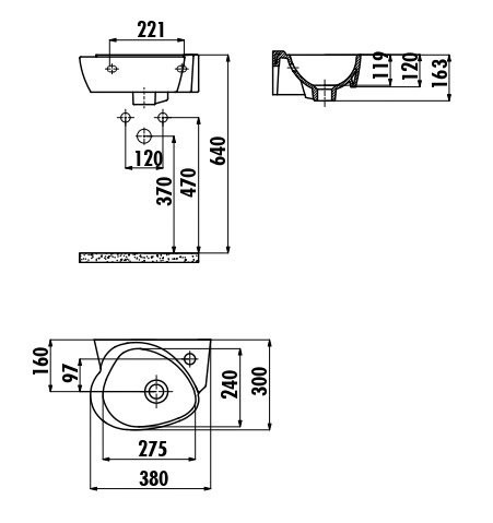 CREAVIT COCUK ДЕКОР Раковина 35 см детская CK035.000F0