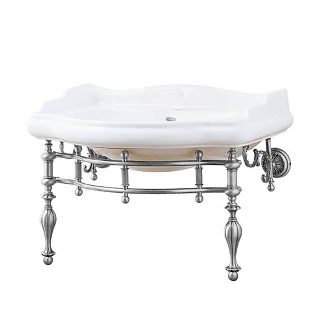 консоль на ножках для раковины, 73см., хром