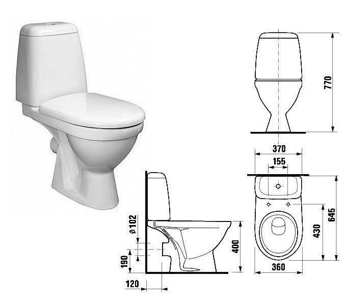 Унитаз-компакт Jika Baltic 2428.6
