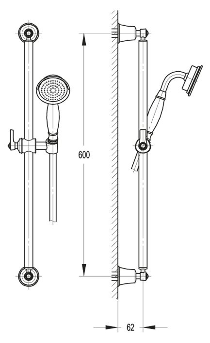 Душевой гарнитур Cezares LIBERTY-F-SD-01