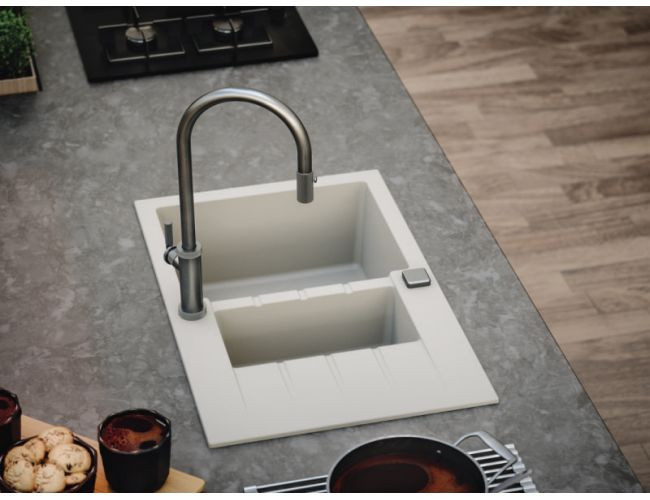 Мойка ALVEUS GRANITAL CADIT 70 ARCTIC - G11 790 X 500 в компл с 1132822,