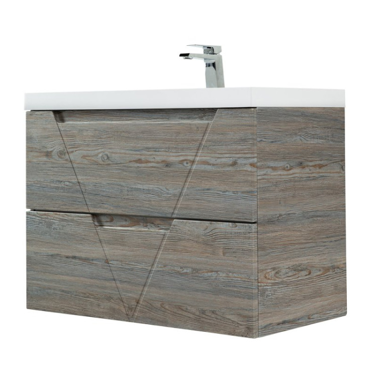 База под раковину подвесная с двумя выкатными ящиками 1000x450x570 BelBagno VITTORIA-1000-2C-SO-BL