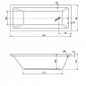 Акриловая ванна Cezares PLANE SOLO-180-80-49-W37