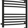 Полотенцесушитель электрический Сунержа Богема 3.0 выгнутая 500х500 МЭМ правый Матовый чёрный