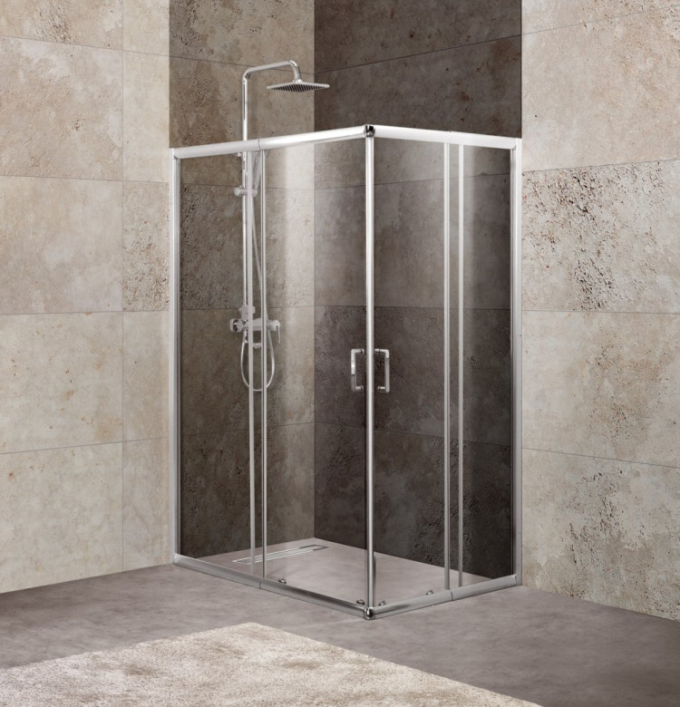 Душевой уголок BELBAGNO UNIQUE-AH-2 BelBagno UNIQUE-AH-2-100/115-75/90-P-Cr