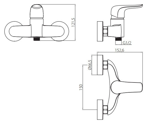 Смеситель для душа Damixa Palace Evo 422000000