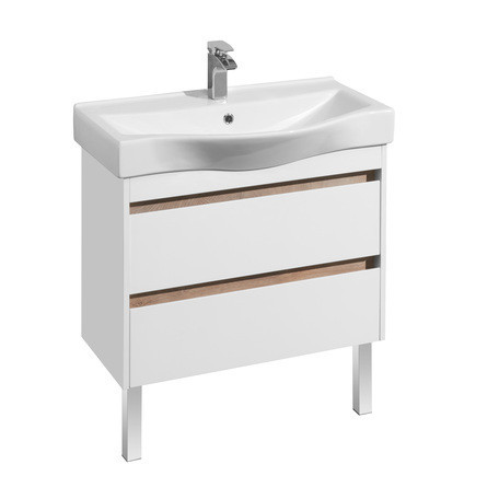 Тумба под раковину Aquaton Нортон 80 белая 1A248901NT010