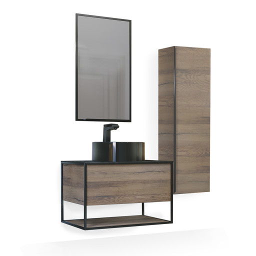 Комплект мебели для ванной Steal 75