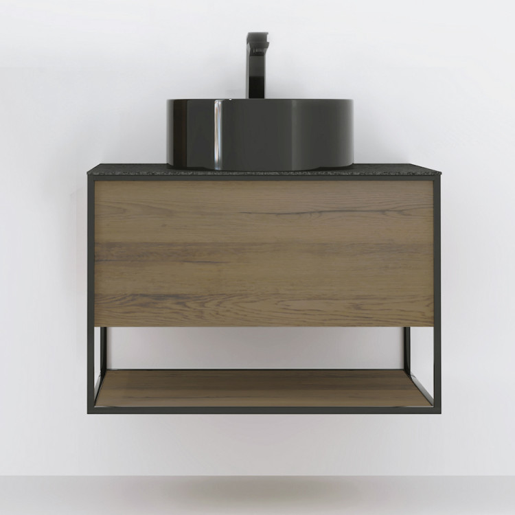 Комплект мебели для ванной Steal 75