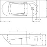 Акриловая ванна Riho LAZY 180х80