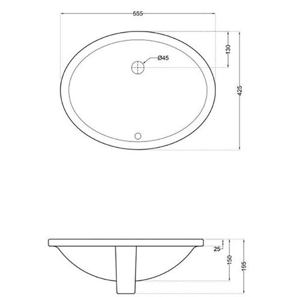 Раковина Jaquar Florentine 55 FLS-WHT-5701