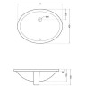 Раковина Jaquar Florentine 55 FLS-WHT-5701