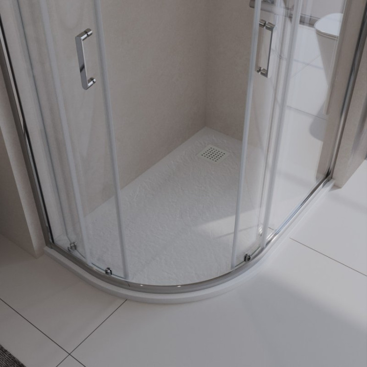 Поддон из искусственного мрамора левосторонний, белый BelBagno TRAY-MR-UNO-RH-120/90-550-35-W-L-BO