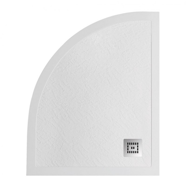 Поддон из искусственного мрамора левосторонний, белый BelBagno TRAY-MR-UNO-RH-120/90-550-35-W-L-BO