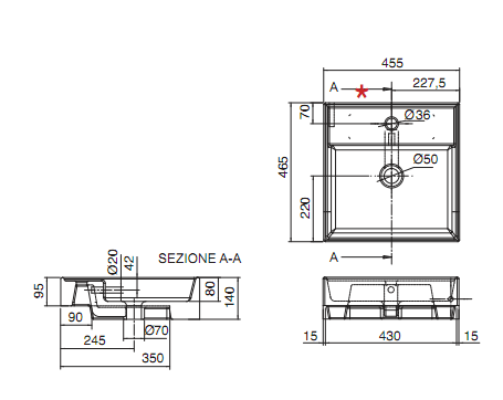 Раковина Scarabeo  Teorema 8031D