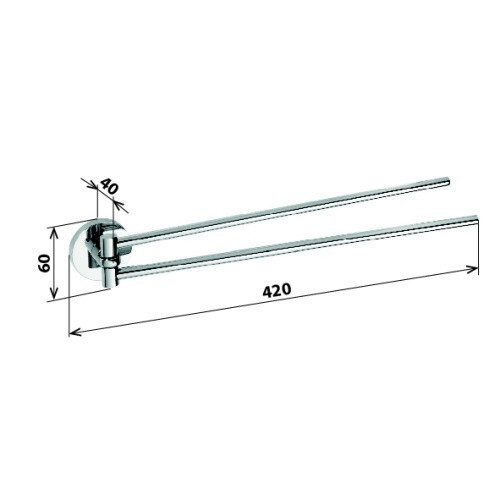 Держатель для полотенец Bemeta Omega 104204191