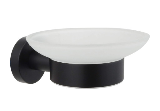 Мыльница Aquatek матовый черный AQ4003MB Вега