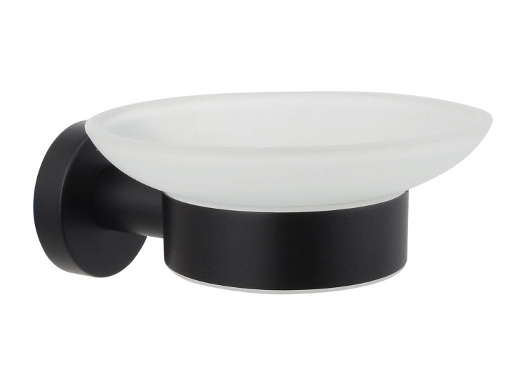 Мыльница Aquatek матовый черный AQ4003MB Вега