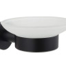 Мыльница Aquatek матовый черный AQ4003MB Вега