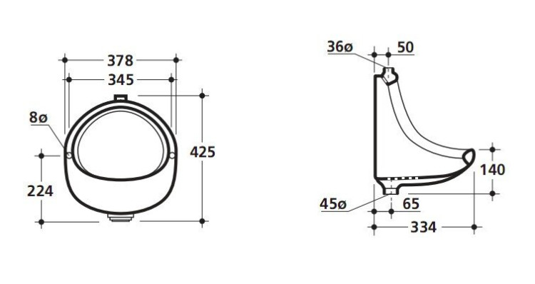 Писсуар Kerasan Comunita 7718