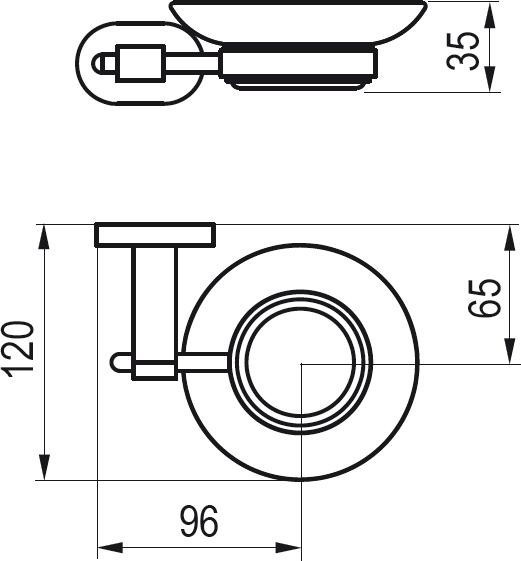 Держатель с мыльницей Ravak Chrome CR 200.00