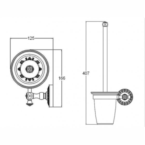 Ершик для унитаза Bronze de Luxe Windsor K25010