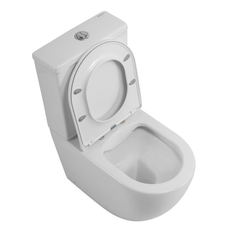 Сиденье дюропластовое с быстросъёмными петлями, механизмом Soft Close Cezares BB902SC