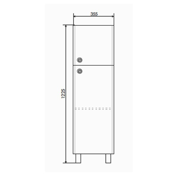 Шкаф пенал Comforty Флоренция 35