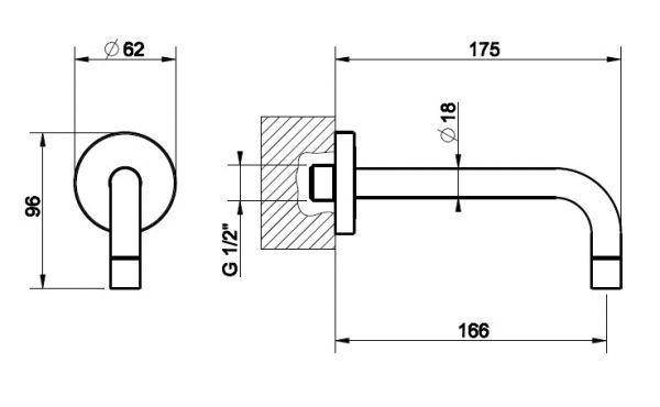 Излив Gessi Oxygene 13300.031