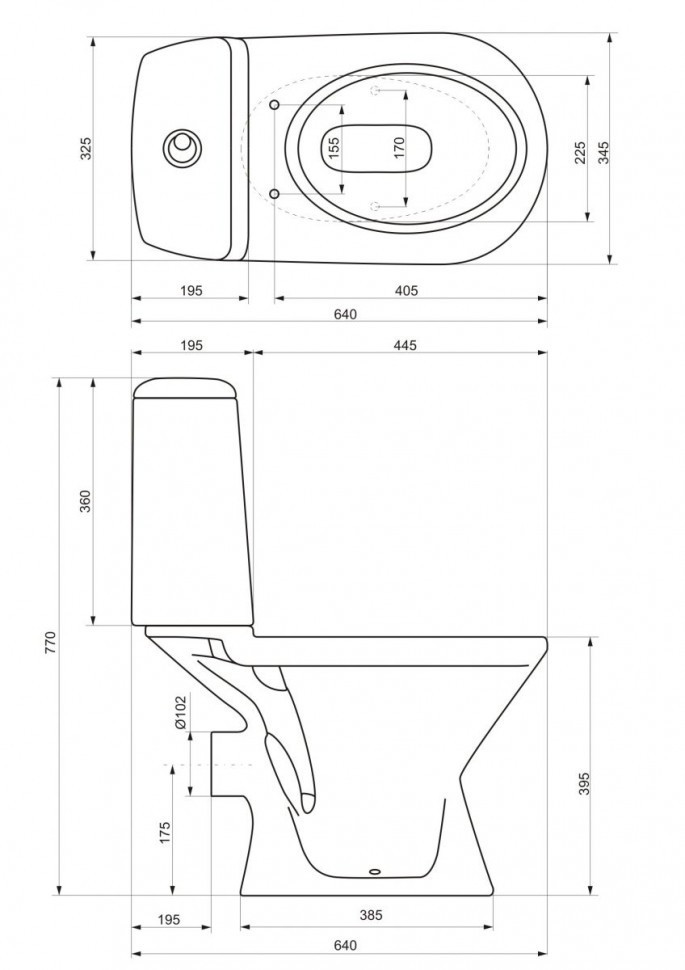 Унитаз-компакт Jika Era New 2453.2