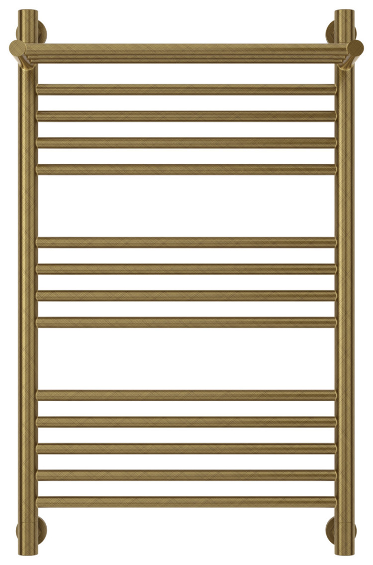 Полотенцесушитель водяной Сунержа Богема с полкой+ 800х500 Состаренная бронза