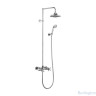 Душевая стойка c внешним термостатом, настенный BEF2S c душевой насадкой 12''