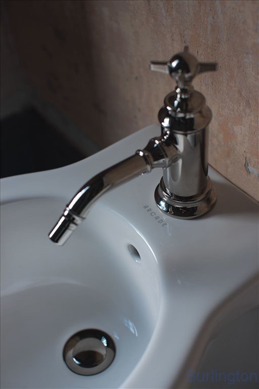 Смеситель однорычажный для биде, 1 отв, ручка - крестик, никель [ARC13]