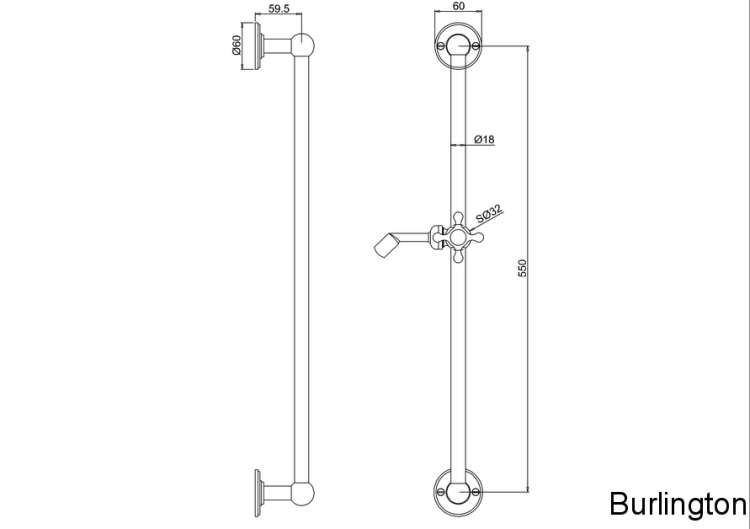Штанга для ручного душа [V33]