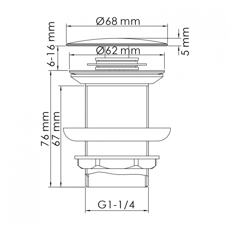 WasserKRAFT A246 Донный клапан